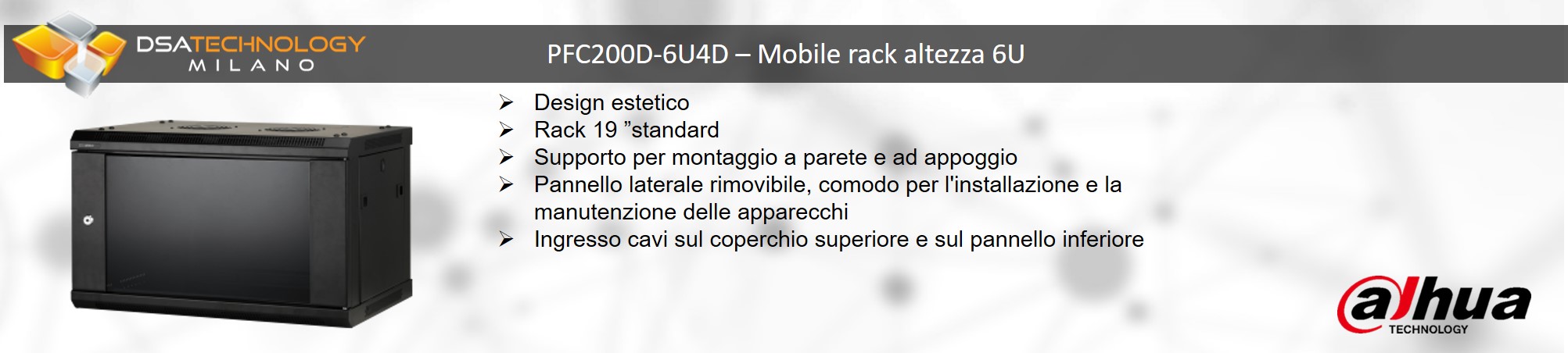 Mobile Rack standard per l'installazione di dispositivi 
