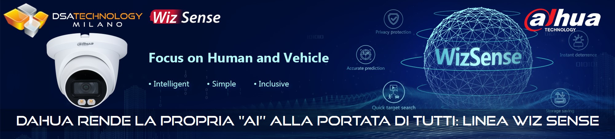 Presentazione della tecnologia di Intelligenza artificiale Wiz Sense