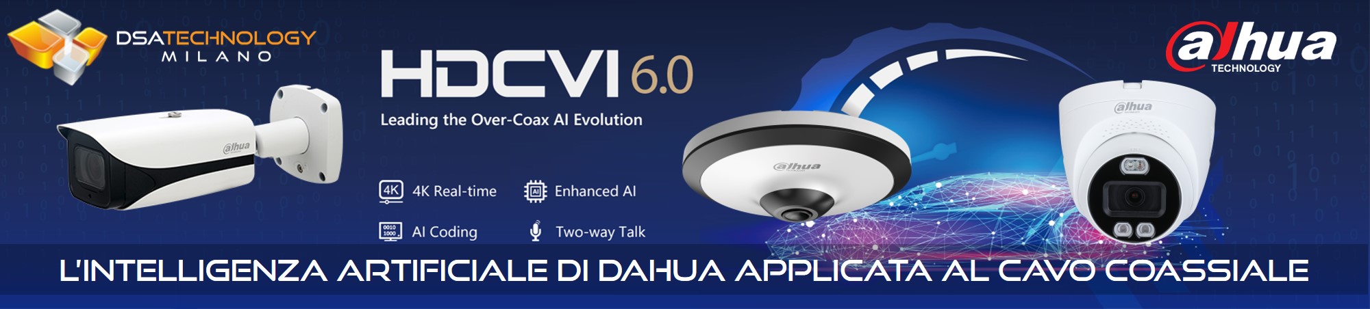 Telecamere su cavo coassiale con intelligenza artificiale