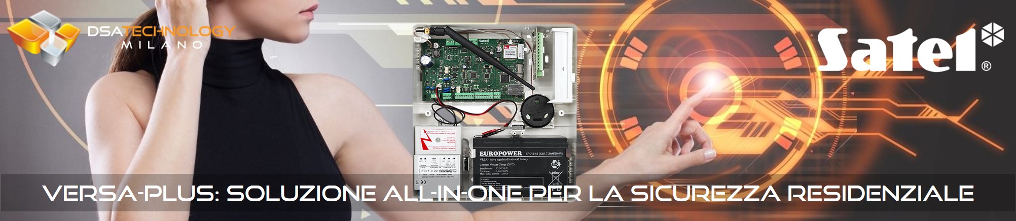 Centrale Versa plus per la sicurezza residenziale