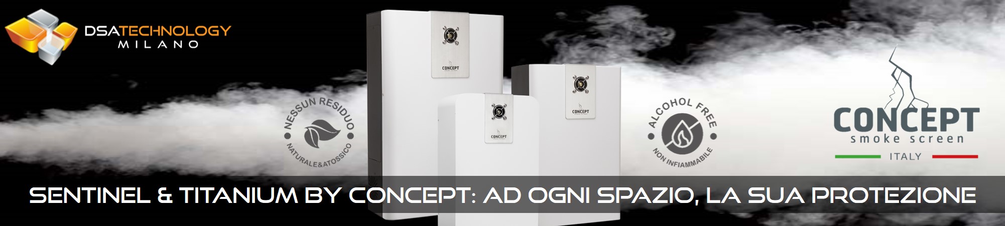 Dispositivi nebbiogeni per sistemi antifurto marchiati Concept