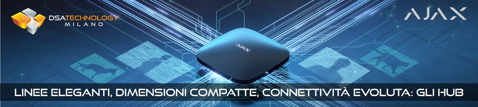 Iconografia rappresentante la centrale e la potenza dell'hub di Ajax