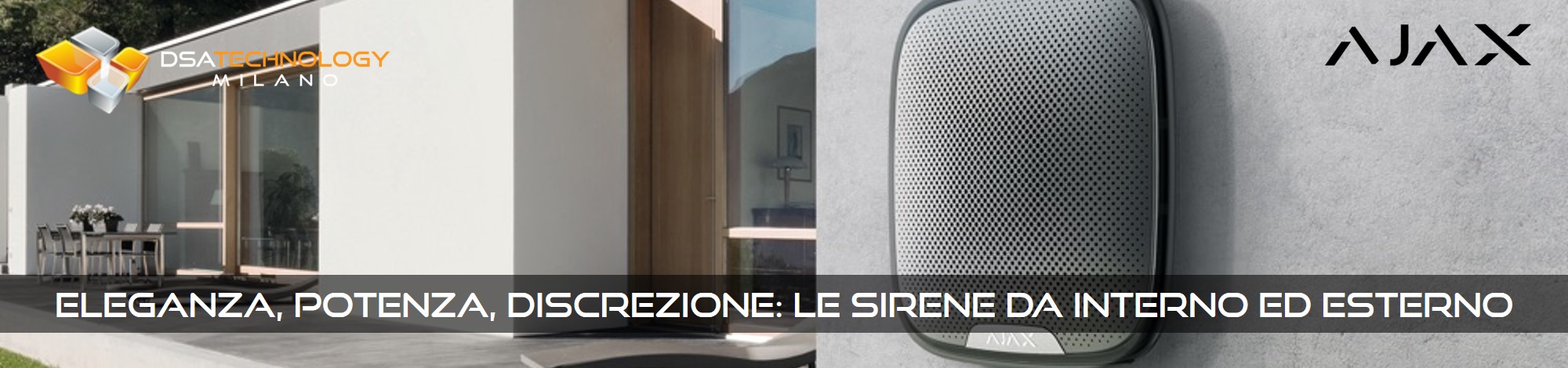 Sirene per allarme ad uso interno ed esterno 