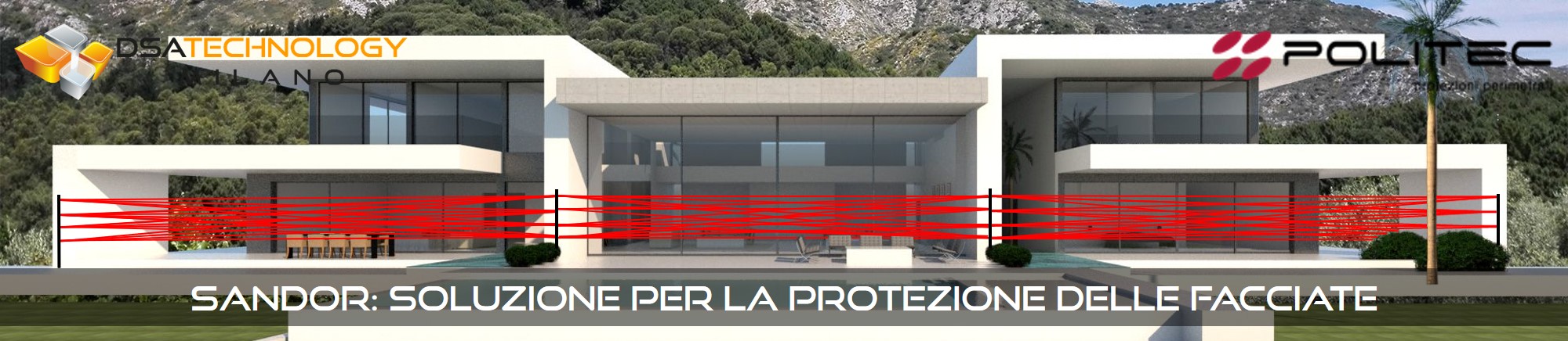 Dispositivi di protezione perimetrale Sandor per facciate