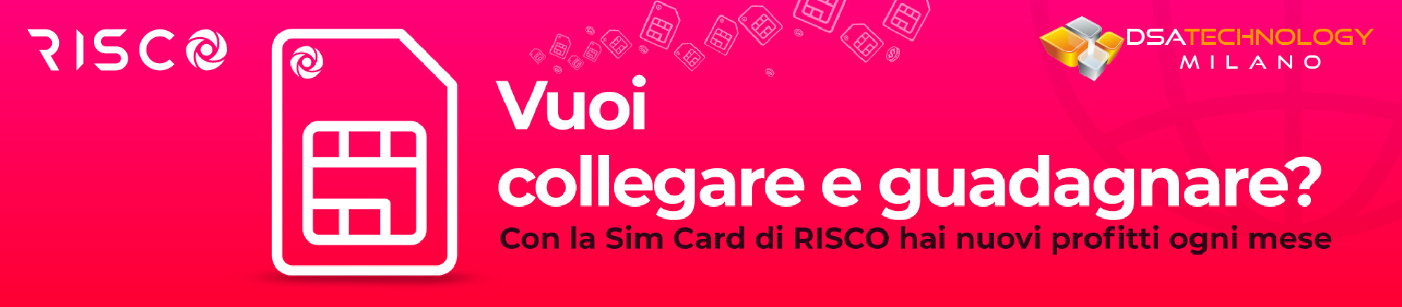 Banner di presentazione SIM Voce e Dati Risco